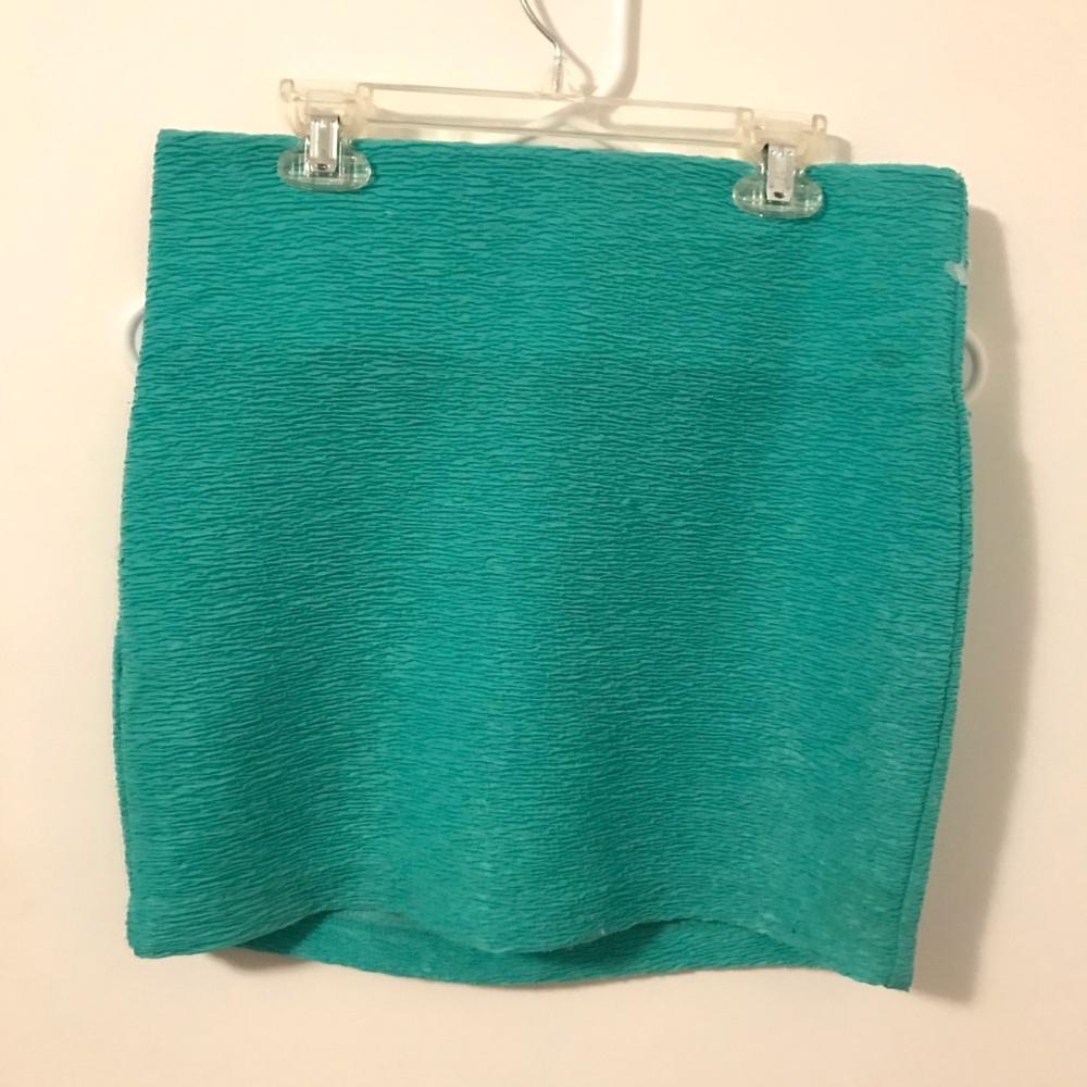 Seafoam green miniskirt